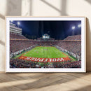 Wolfpack Football Team Print - Raleigh Carter-Finley Stadium