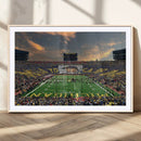 University of Michigan Wolverines Print Canvas, Football