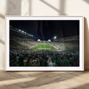 Framed Michigan State Spartans Football Team Print - East