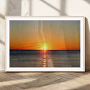 Golden Horizon Sunset Over Ocean Wall Art Canvas Print – by MyGreatCanvas | Canvas Wall Art Prints | Photo Prints & Wall Decor