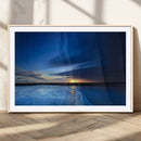 Blue Sunset Ocean Canvas Wall Art Print – Serene Coastal by MyGreatCanvas | Canvas Wall Art Prints | Photo Prints & Wall Decor