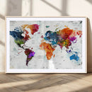 World Map Canvas Print – Framed Travel Map Wall Art for by MyGreatCanvas | Canvas Wall Art Prints | Photo Prints & Wall Decor