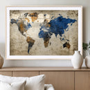 World Map Canvas Print – Detailed Map of the World Wall Art by MyGreatCanvas | Canvas Wall Art Prints | Photo Prints & Wall Decor