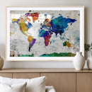 World Map Canvas Print – Detailed Map of the World Wall Art by MyGreatCanvas | Canvas Wall Art Prints | Photo Prints & Wall Decor