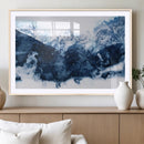 Abstract Blue Mountain Canvas Wall Art – Modern Triptych by MyGreatCanvas | Canvas Wall Art Prints | Photo Prints & Wall Decor