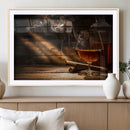 Whiskey and Cigar Wall Art Canvas Print by MyGreatCanvas | Canvas Wall Art Prints | Photo Prints & Wall Decor