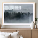 Autumn and Misty Trees in the Forest Wall Art Canvas Print, by MyGreatCanvas | Canvas Wall Art Prints | Photo Prints & Wall Decor