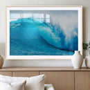 Big Ocean Surfing Wave Wall Art Canvas Print