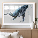 Watercolor Whale Wall Art Canvas Print by MyGreatCanvas | Canvas Wall Art Prints | Photo Prints & Wall Decor