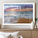 Coastal Sunset Art Beach Canvas Wall Art Print | Ocean Waves by MyGreatCanvas | Canvas Wall Art Prints | Photo Prints & Wall Decor