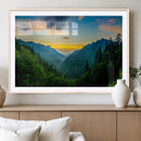 Green Forest Wall Art Canvas Print