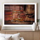 Whiskey and Cigar Canvas Wall Art | 3 Panel Bar Room Decor by MyGreatCanvas | Canvas Wall Art Prints | Photo Prints & Wall Decor