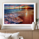 Colorful Coastal Sunset on the Beach Canvas Print, Ocean