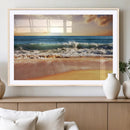 Serene Beach Path Canvas Art, Giclee Canvas Print with