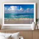 Tropical Beach 3-Panel Canvas Wall Art – Serene Ocean Waves