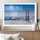 Ski Season Snow Wall Art Canvas Print