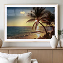 Sunset Palm Trees Wall Art Canvas Print by MyGreatCanvas | Canvas Wall Art Prints | Photo Prints & Wall Decor