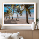 Palm Beach Tropical Island Wall Art Canvas Print