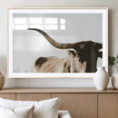 Texas Longhorn Wall Art Canvas Print | 3-Panel Large