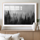 Fogy Forest Canvas Wall Art Print - Mountain Wall Art with