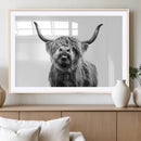 Fanny Scottish Highland Cow Cattle Art Print Farmhouse Wall by MyGreatCanvas | Canvas Wall Art Prints | Photo Prints & Wall Decor