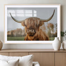 Highland Cow Animal Scottish Cattle Art Print Farmhouse Wall