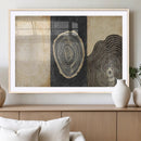 Tree Rings Canvas Wall Art Print – Minimalist Natural