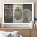 Boho Tree Ring Wall Art, Modern Minimalist Wood Grain