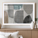 Canvas Print Wall Art Abstract Art Boho, Framed Boho Decor