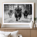 Buffalo Wall Art Canvas Print, Bison Family Wall Art Canvas by MyGreatCanvas | Canvas Wall Art Prints | Photo Prints & Wall Decor