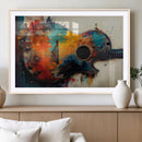 Abstract Guitar Wall Art Canvas | Vibrant Music-Inspired Art by MyGreatCanvas | Canvas Wall Art Prints | Photo Prints & Wall Decor