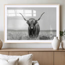 Highland Cow Canvas Wall Art – Majestic Beauty in Black and by MyGreatCanvas | Canvas Wall Art Prints | Photo Prints & Wall Decor