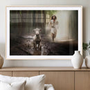 Jesus Canvas Wall Art - Jesus Running After Lost Lamb, by MyGreatCanvas | Canvas Wall Art Prints | Photo Prints & Wall Decor