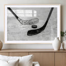 Winter Ice Hockey Sport Canvas Wall Art Print - Hockey Wall by MyGreatCanvas | Canvas Wall Art Prints | Photo Prints & Wall Decor