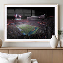 Ben Hill Griffin Stadium Night Game Triple Canvas Wall Art -