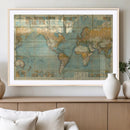 Push Pin World Map Canvas Print – Travel Tracker Wall Art