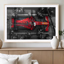 Ferrari Pit Stop Canvas Wall Art – Precision and Speed