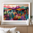 Abstract Kusama Print - Landscape Canvas Wall Art Print -