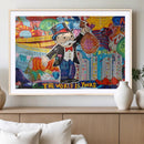 Pop Art Monopoly Man Canvas Wall Art Print - Bold and