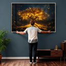 Golden Tree of Life Canvas Wall Art Print - Majestic Glowing by MyGreatCanvas | Canvas Wall Art Prints | Photo Prints & Wall Decor