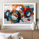Abstract Wall Art, Rings Wall Art Canvas Print