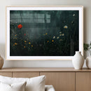 Wildflower Field Framed Wall Art, Vintage Botanical