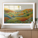 YAYOI KUSAMA Wall Art - Colorful Dot Art Landscape Canvas,