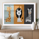 Boho Jungle Animal Nursery Wall Art Prints – Safari Decor