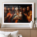 Religious Canvas Wall Art Print - Madonna and Child with