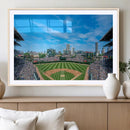 Wrigley Field Chicago Cubs Panoramic Art Multi-Piece Canvas