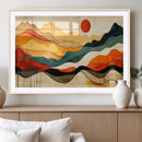 Mid Century Wall Art Print  - Abstract Woodland Print -