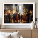 Abstract Jazz Art Wall Art Canvas Print – Colorful Musical