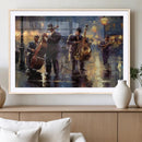 Afro Abstract Jazz Music Wall Art Canvas Print – Colorful