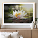 Lotus Flower Wall Art Canvas Print, Water Lily Large Wall